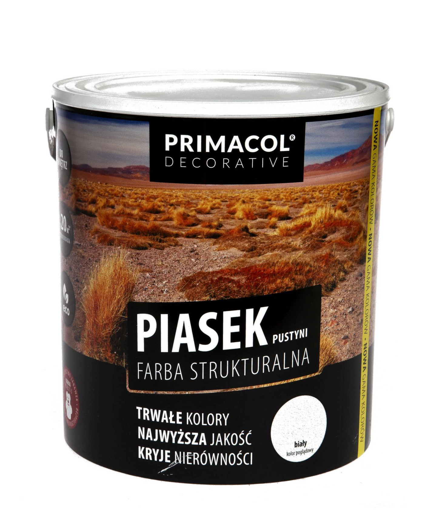 Struktūriniai dažai PRIMACOL PIASEK PUSTYNI, 5 l-0