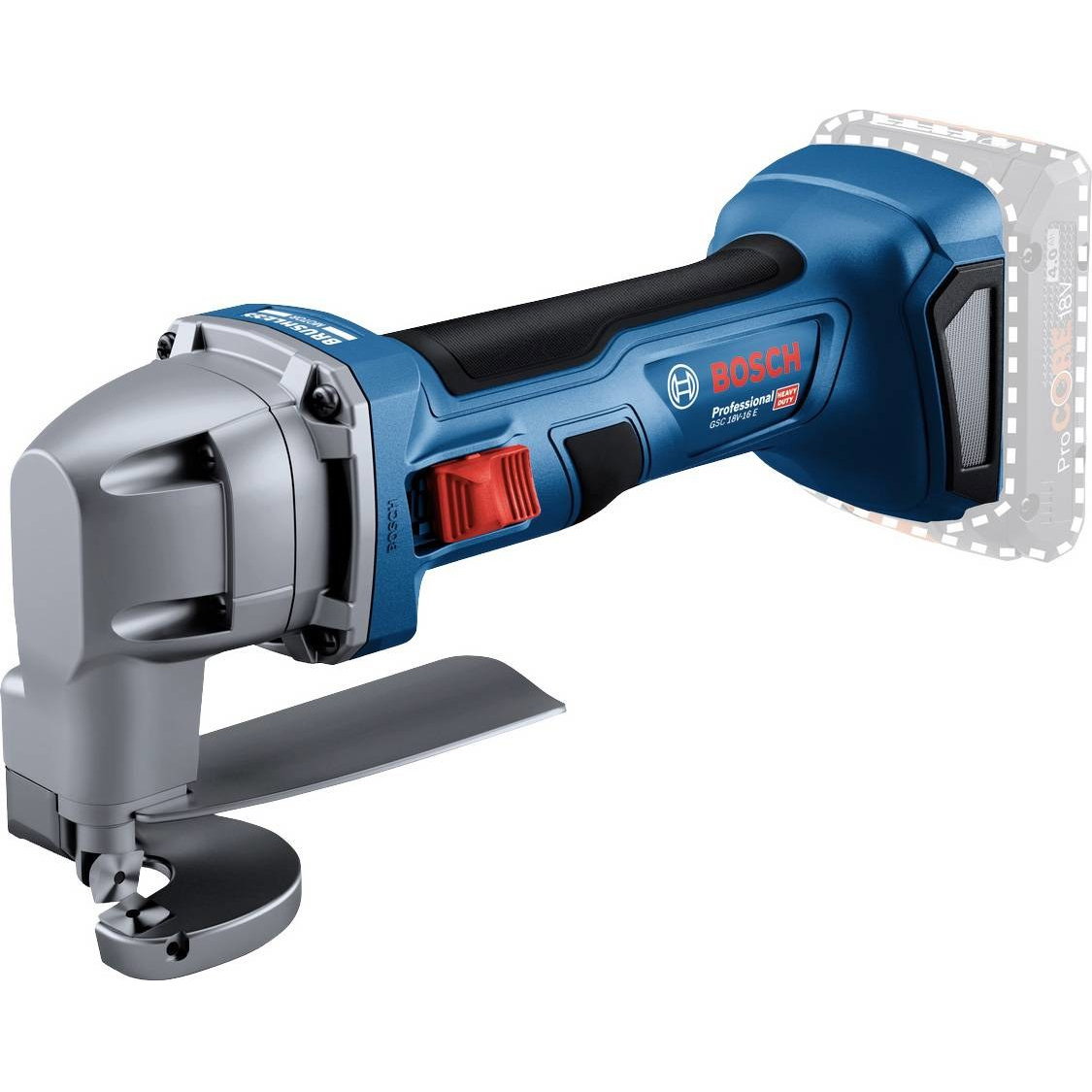 Akumuliatorinės skardos žirklės BOSCH PRO GSC 18V-16 E solo (be akum.)-0