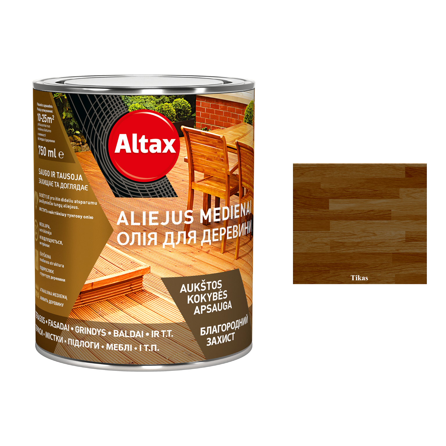 Aliejus medienai ALTAX, tikmedžio sp., 750 ml