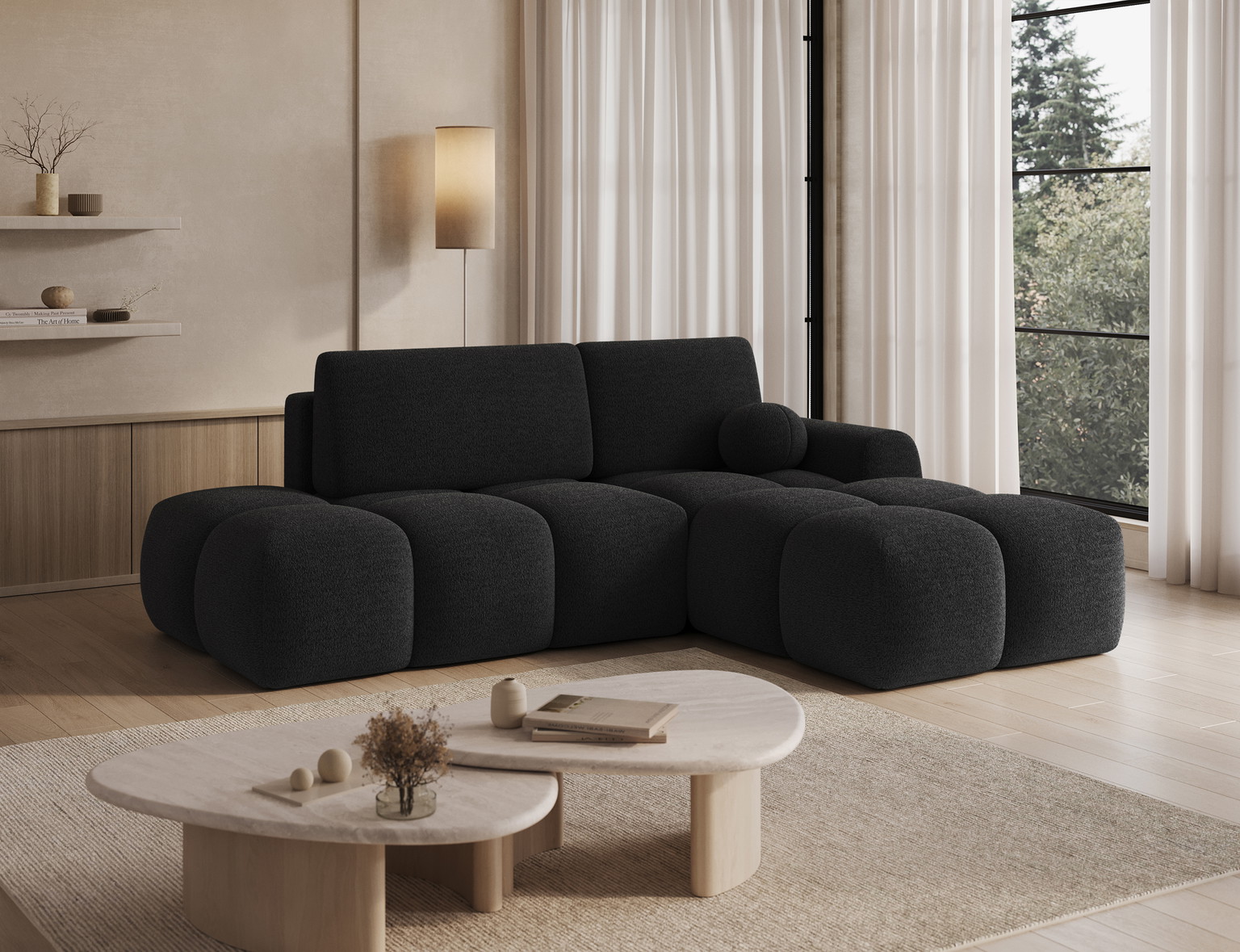 Kampinė sofa Vittario, tamsiai pilka sp., 170 x 227 cm x 95 cm - 5