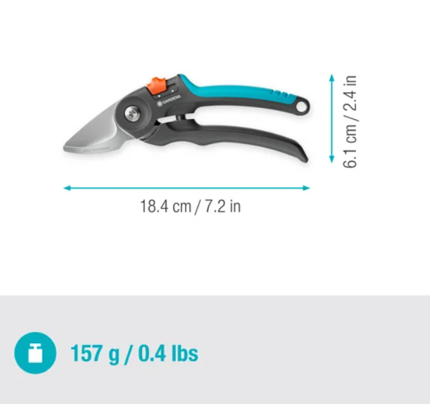Sekatorius GARDENA PremiumCut, 18,4 cm, šviežiai medienai, su prasilenkiančiais ašmenimis - 3