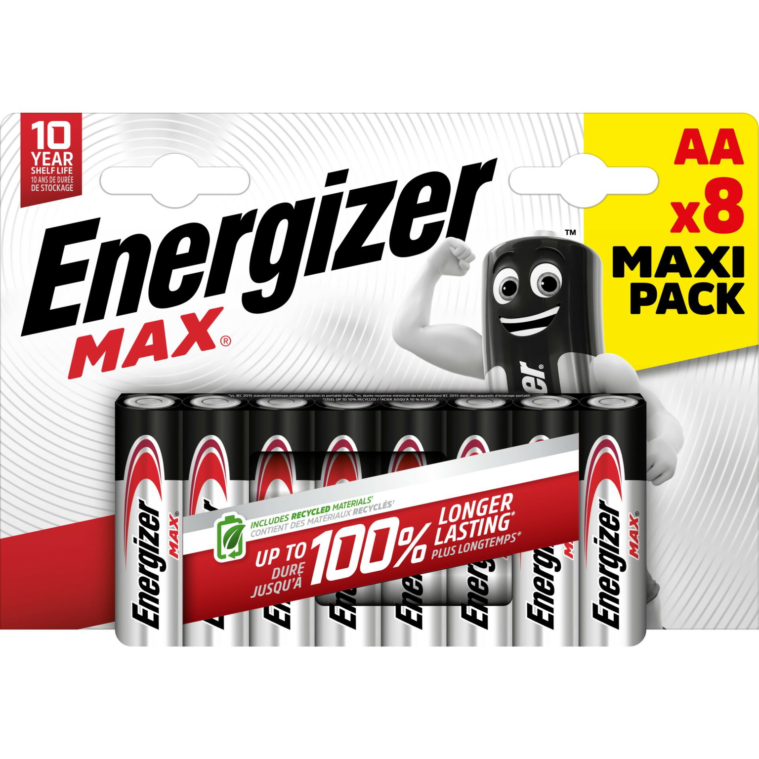 Elementai ENERGIZER Max , AA, LR06, 8 vnt