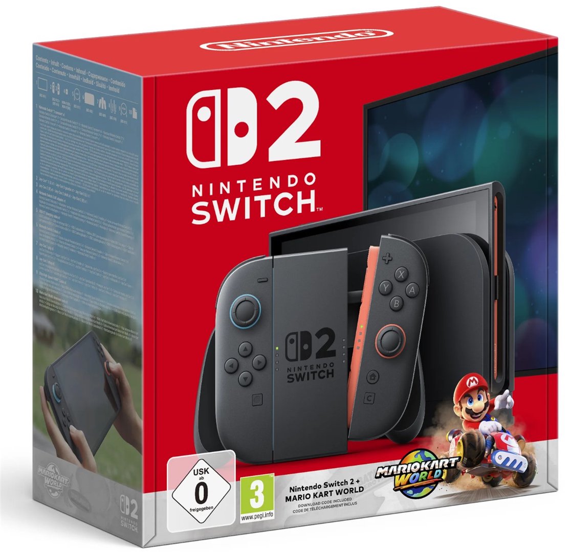 Žaidimų konsolė Nintendo Switch 2 + MarioKart World žaidimas - 1