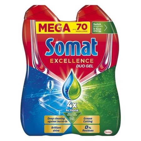Indaplovių gelis SOMAT Excellence Anti-Grease, 2 x 630 ml