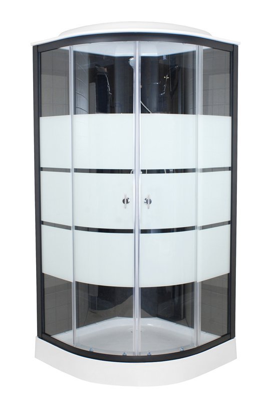 Masažinė dušo kabina GEMA 80 BLACK JET, 80 x 80 x 215 cm - 3