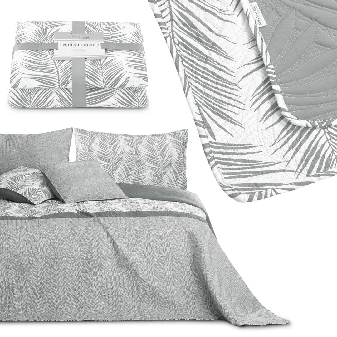 Lovatiesė AmeliaHome TROPICAL BONAIRE, 170x210 cm, pilka-0