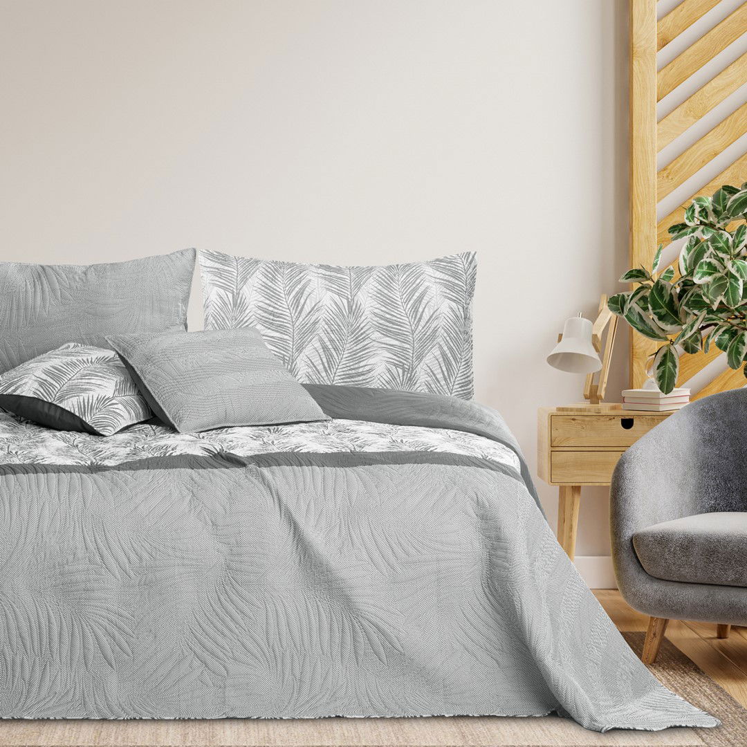 Lovatiesė AmeliaHome TROPICAL BONAIRE, 170x210 cm, pilka - 5