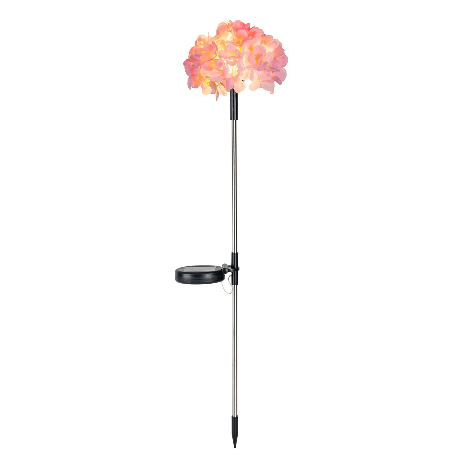 Įsmeigiamas LED lauko šviestuvas KAUFTEC FLOWER, įkraunamas saulės energija, 10 LED, 74 cm-0