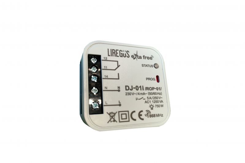 Radijo bangas siunčiantis jungiklis EPSILON, su imtuvu, baltos sp., RJ-314 - 4