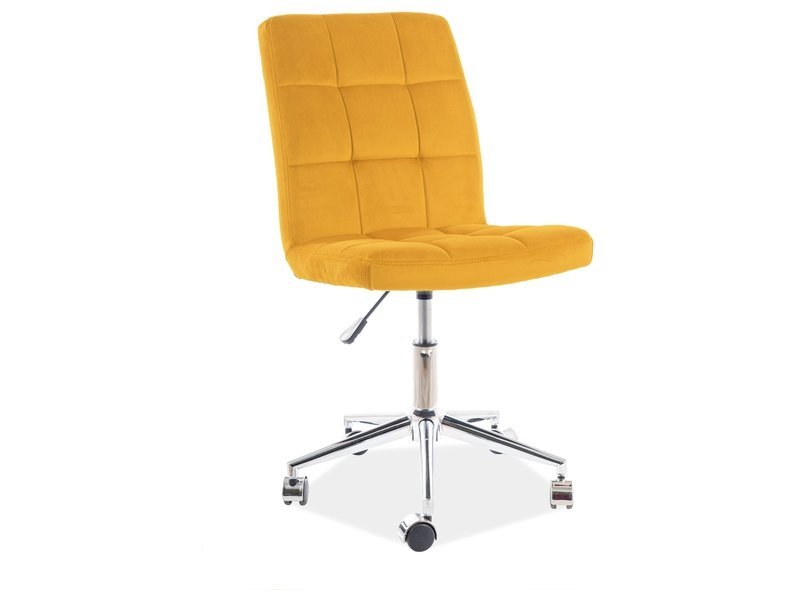 Biuro kėdė Q-020 VELVET, geltona - 1