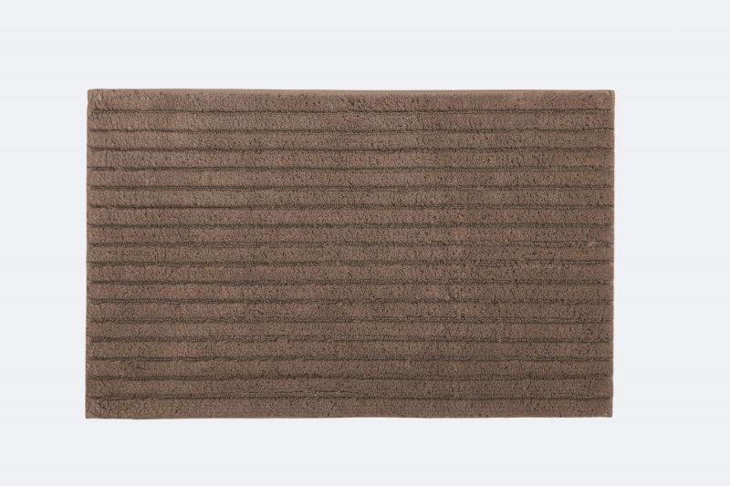 Vonios kilimėlis SOREMA RIBBON, 50 x 80 cm, 100 proc. medvilnės, rudos sp., neslystanti apačia