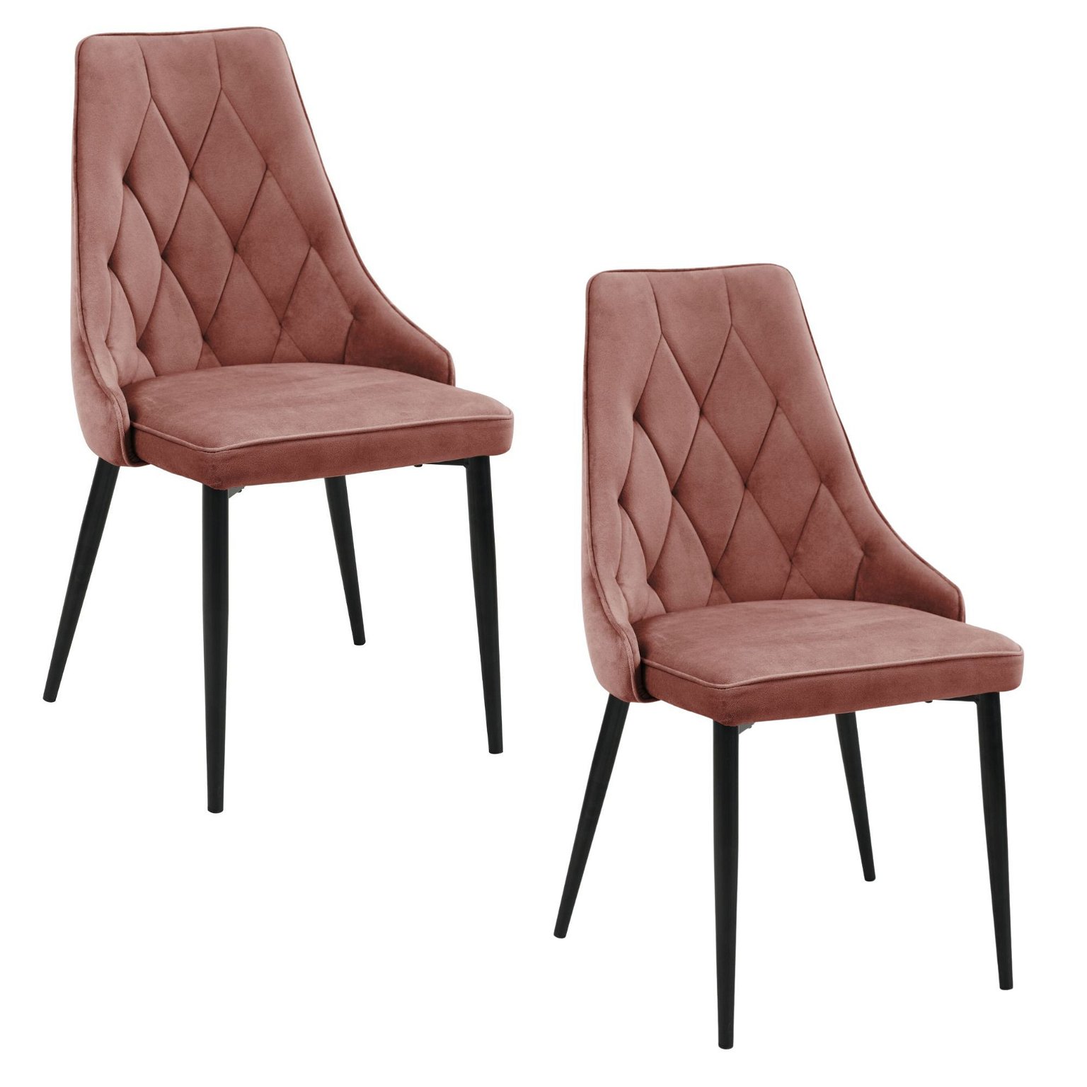 2-ių kėdžių komplektas SJ.054, rožinė