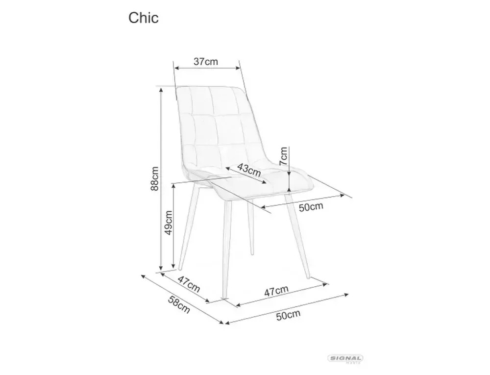 Kėdė Chic Brego, kašmyro - 5