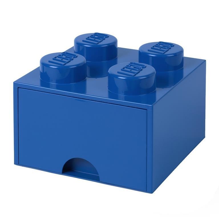 Daiktadėžė LEGO BRICK, mėlynos sp., 25 x 25 x 18 cm, 470 ml