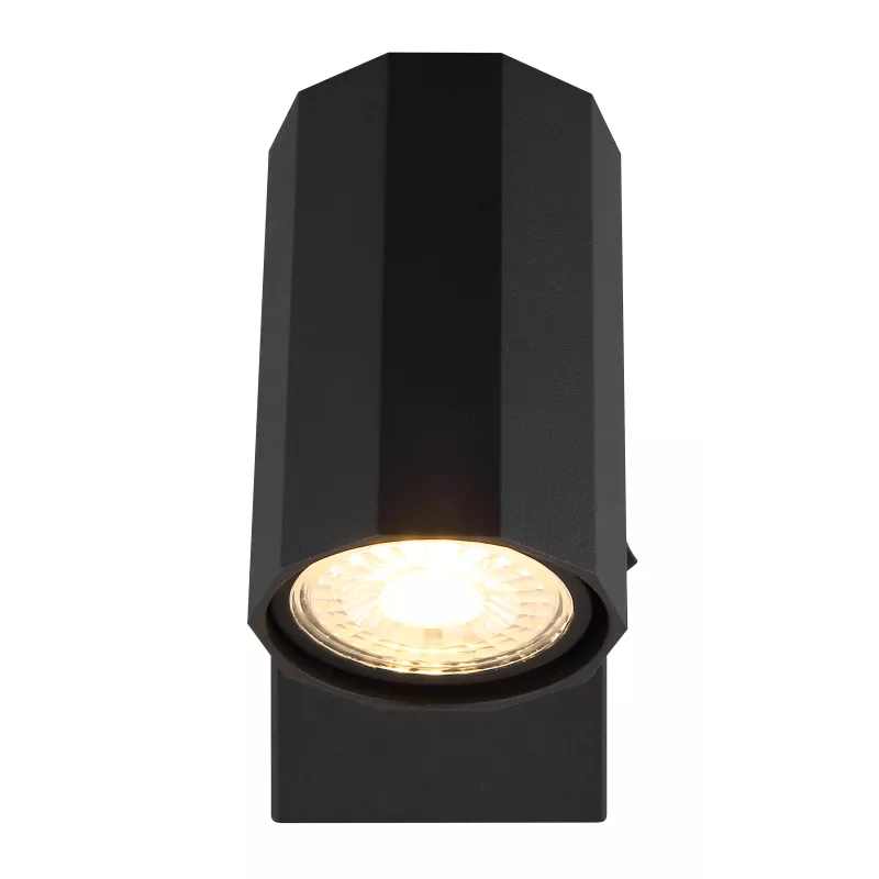 Taškinis šviestuvas GLOBO JAMES, 1xGU10 max 1x25W metalas juodos sp 7x14,5x14cm - 4