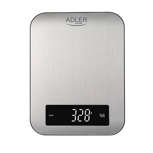 Elektroninės virtuvinės svarstyklės Adler AD 3174, sidabro-0