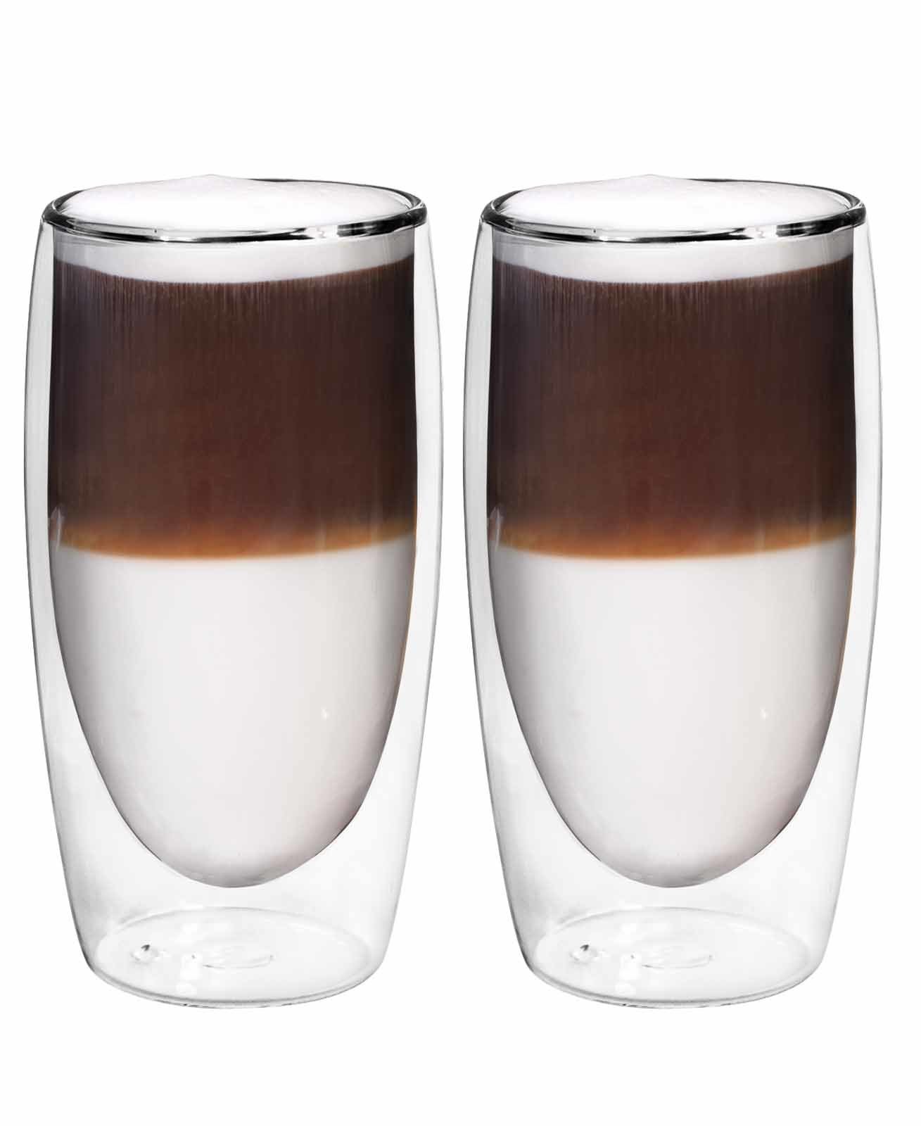 Terminės stiklinės su dviguba sienele MPL, atsparios karščiui ir šalčiui, 350 ml, 2 vnt. - 1