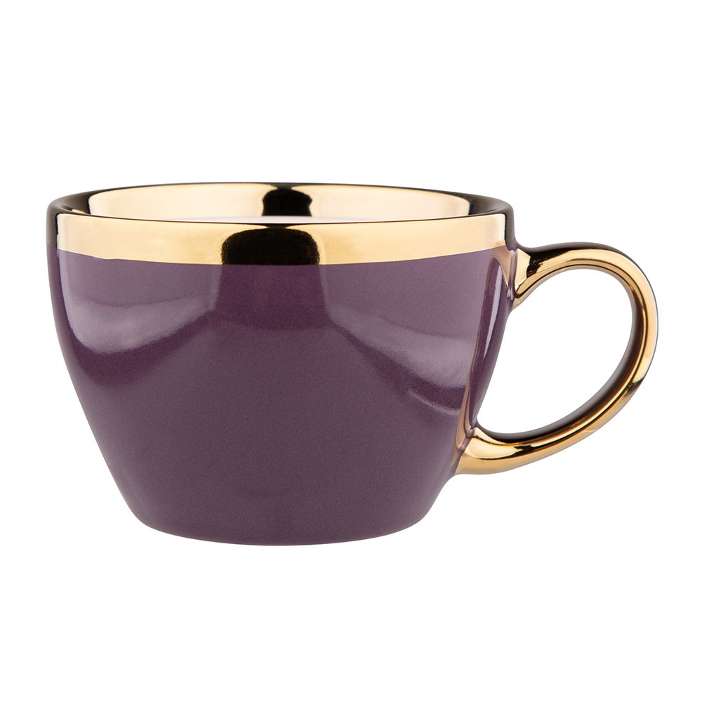 Porcelianinis puodelis Aurora Gold NBC, violetinės sp., 300 ml