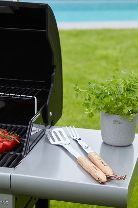 Griliaus įrankių rinkinys Barbecook 3 vnt., su medinėm rankenom - 3