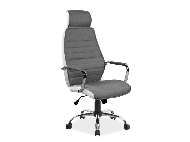 Biuro kėdė Q-035, pilka/balta
