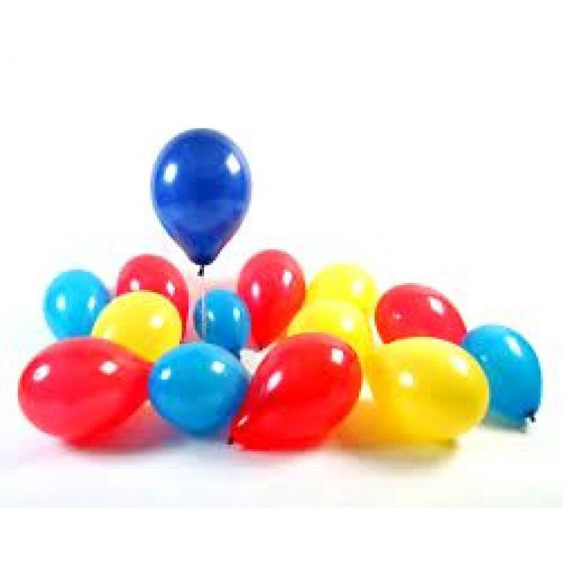 Balionai MIX, įvairių spalvų,  25 cm, 100 vnt