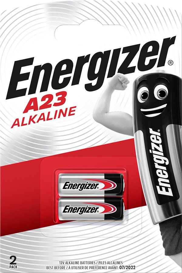 Elementai ENERGIZER Alkaline, A23 (23A, E23A), 12V 50mAh, 2 vnt.-0