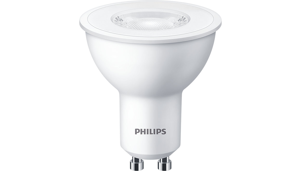 LED lemputė PHILIPS, GU10, 4,7W (=50W), 2700K, 400 lm, 36°, NON-DIM, šaltai baltos spalvos - 1