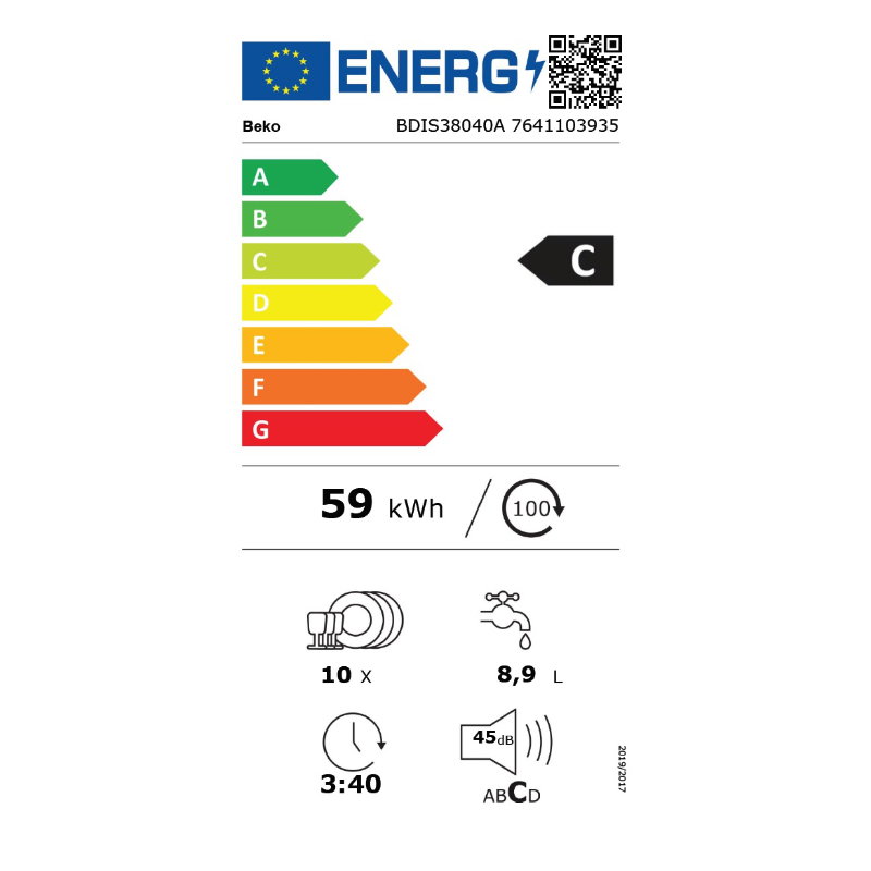 Įmontuojama indaplovė BEKO BDIS38040A - 4