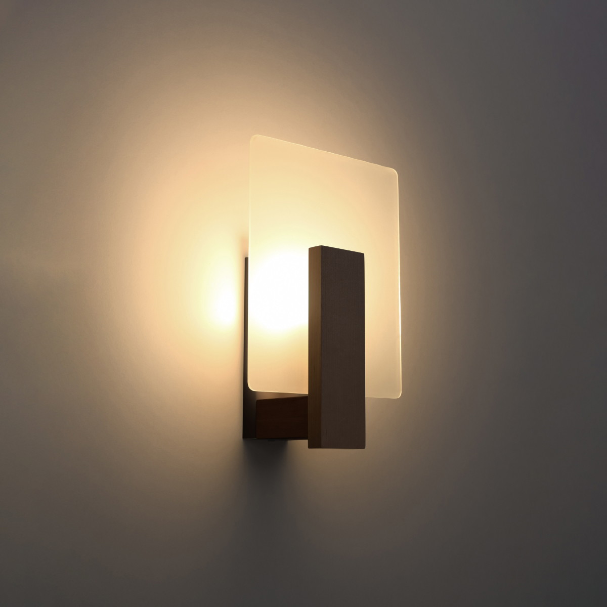 Sieninis šviestuvas SOLLUX LAPPO wenge - 3