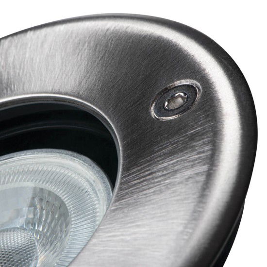 Lauko šviestuvas į grindinį KANLUX MORO N IG-2 IP67 IK08 GU10 max 20W chromo sp ø11x12,5cm-1