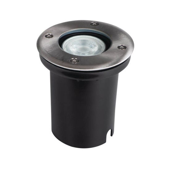 Lauko šviestuvas į grindinį KANLUX MORO N IG-2 IP67 IK08 GU10 max 20W chromo sp ø11x12,5cm-0