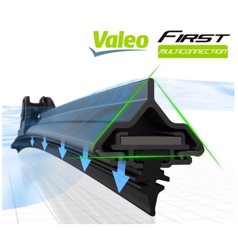 Automobilinis valytuvas be rėmo VALEO First Multiconnection, 38 cm - 3