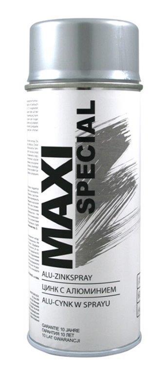 Karščiui atsparus purškiamas cinkas MAXI COLOR 350°C, aliuminio sp., 400 ml-0