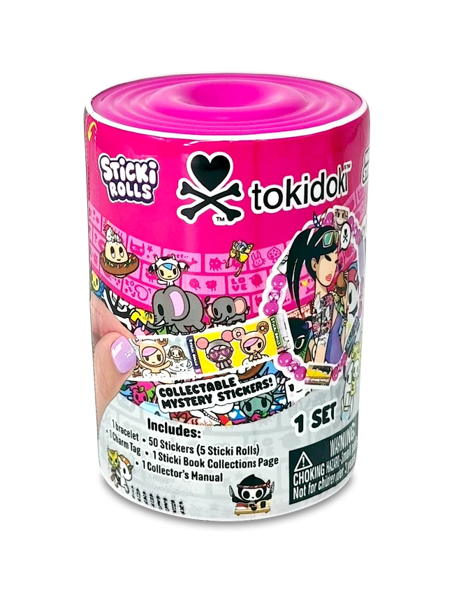 Apyrankė su lipdukais STICKI ROLLS TOKIDOKI, uždaroje pakuotėje, CDU-0