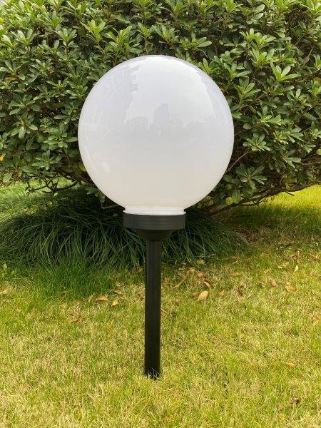 Įsmeigiamas LED lauko šviestuvas BURBULAS, įkraunamas saulės energija, 4 LED, ø30 cm - 3