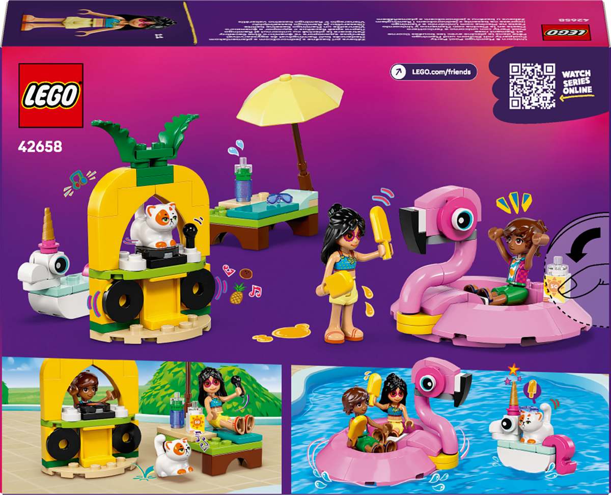 Konstruktorius LEGO Friends Unicorn & Flamingo Pool Party-1