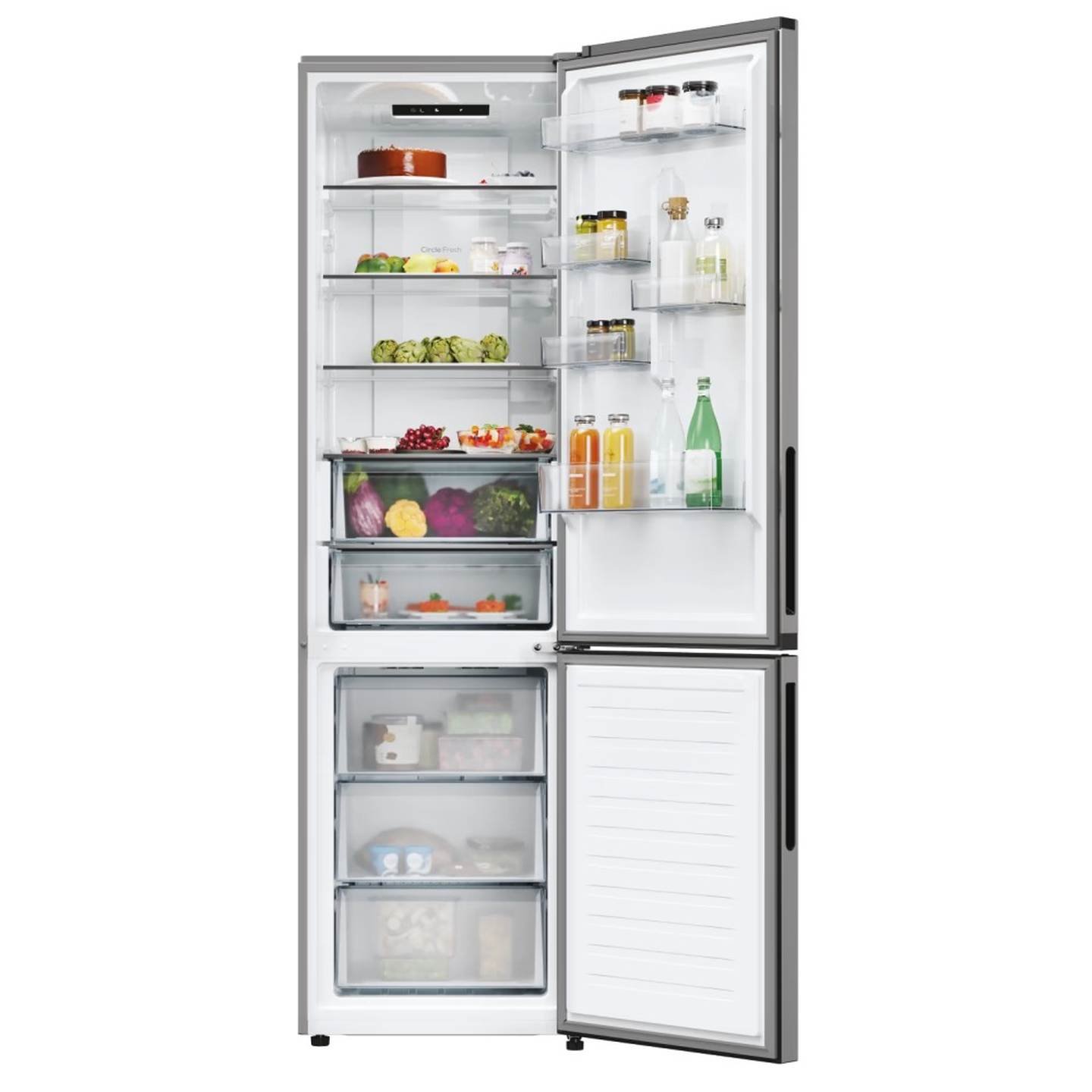 Šaldytuvas su šaldikliu CANDY CNCQ2T618EX, 205 cm-1
