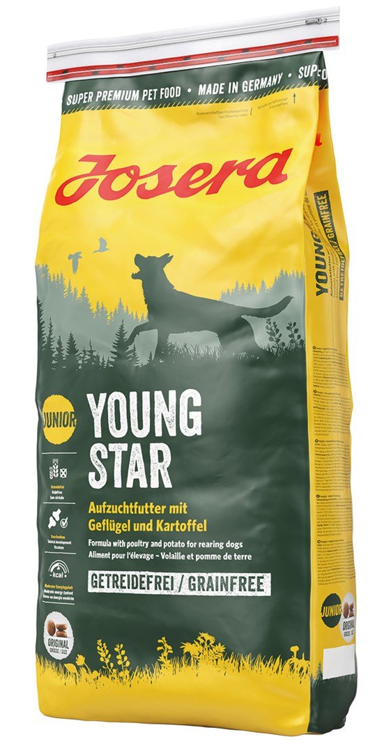Josera sausas maistas jauniems išrankiems šunims Youngstar Grainfree, 15 kg