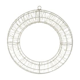 Elektrinė LED dekoracija ŽIEDAS, IP44, 480 LED, šiltai baltos sp, 6/18val. laikmatis ø38cm-0