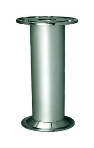 Baldų kojelė, H-100 mm, d-32 mm, apvali, reguliuojama, aliuminio sp.
