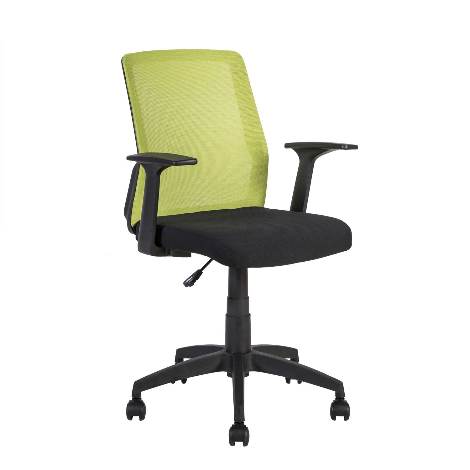 Biuro kėdė ALPHA, 60x55x87,5-95 cm, juoda/žalia