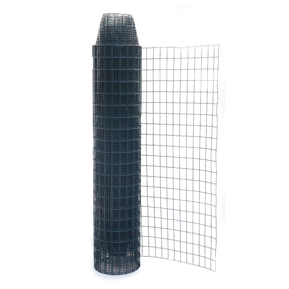 Tvoros tinklas, virintas, PVC, žalios sp., 100 x 75 x 2,2 mm x 1,5 x 25 m-0
