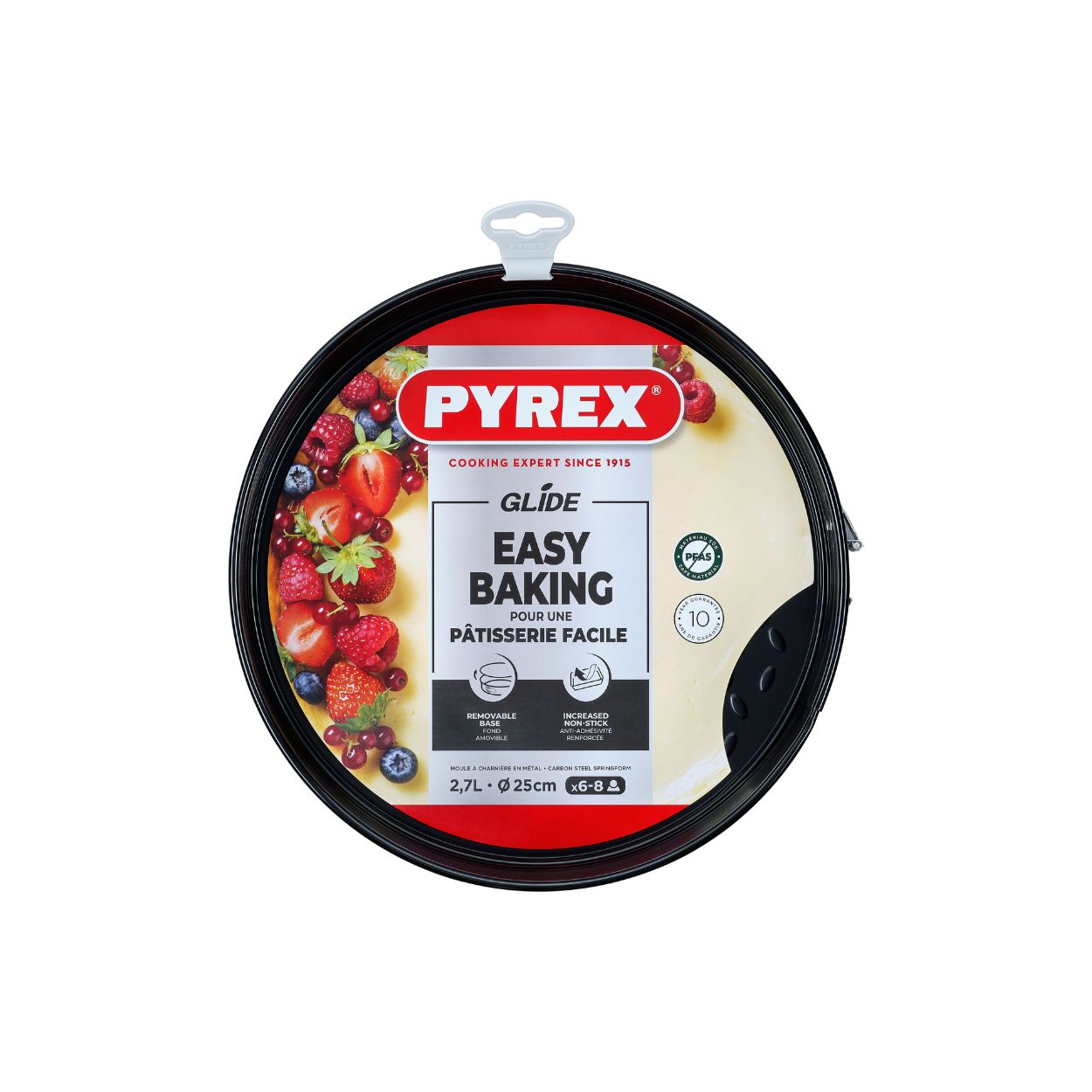 Apvali kepimo forma nepridegančia danga PYREX GLIDE, 25 cm-1