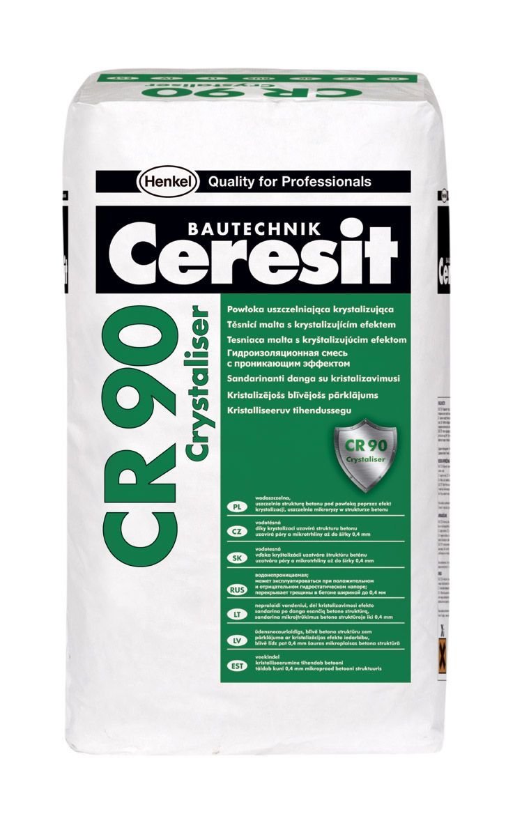 Hidroizoliacinis mišinys CERESIT CR 90 CRYSTALISER, 25 kg