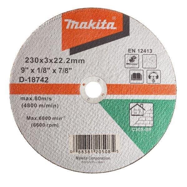 Akmens pjovimo diskas MAKITA, 230 x 2,5 mm, C30S