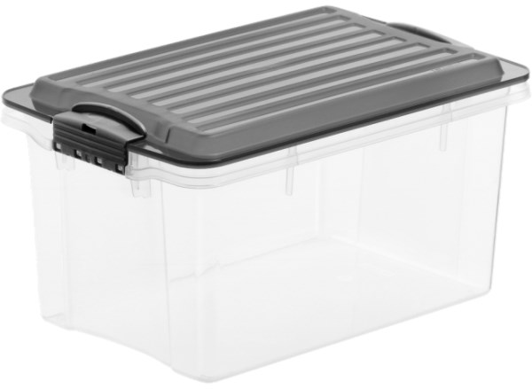 Plastikinė daiktadėžė su dangčiu ROTHO COMPACT, 39.5 x 27.5 x 18 cm, 13 l-0