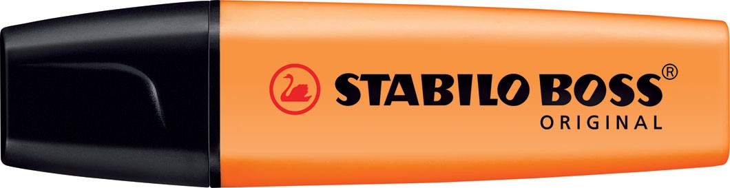 Teksto žymeklis BOSS, oranžinis-0