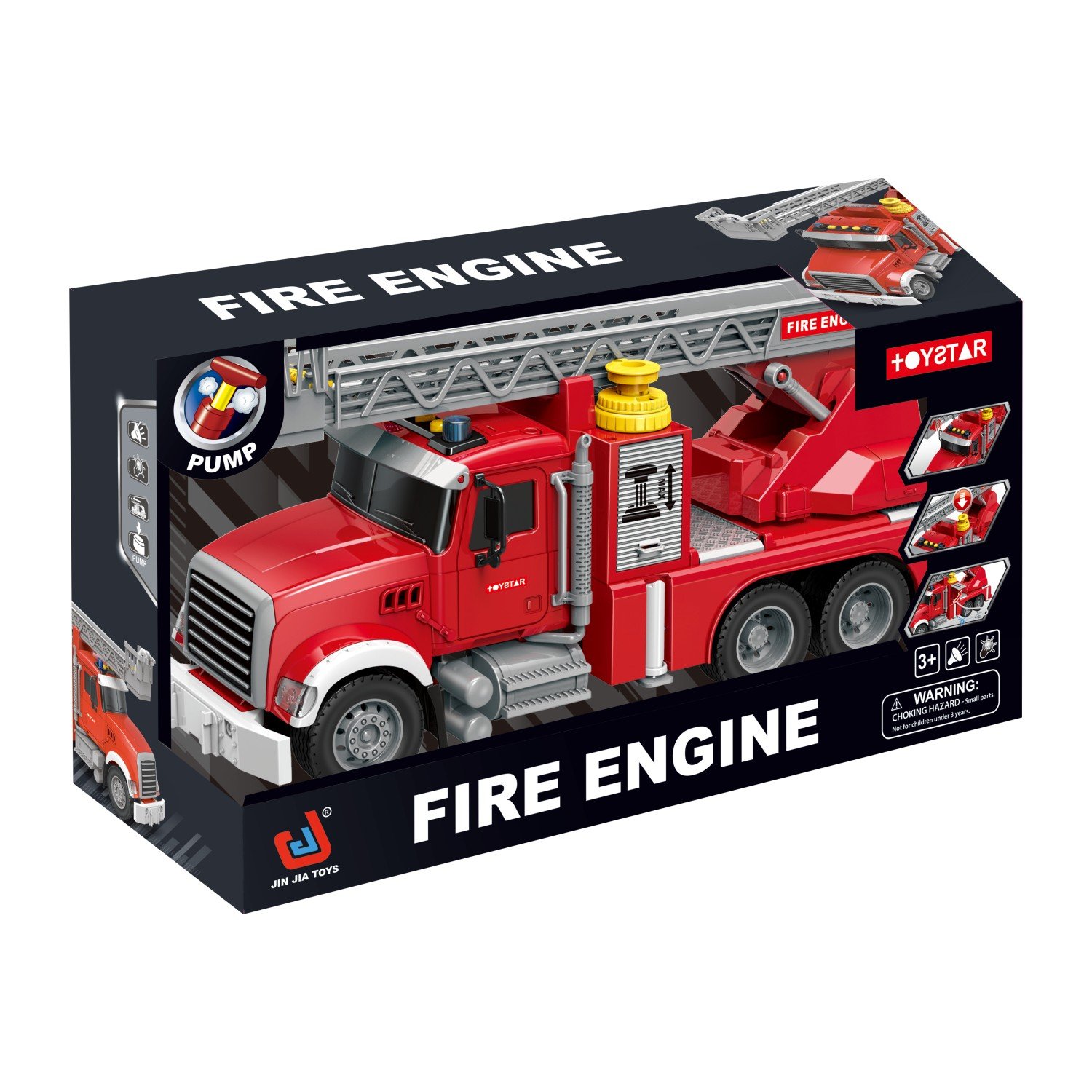 Žaislinis ugniagesių sunkvežimis