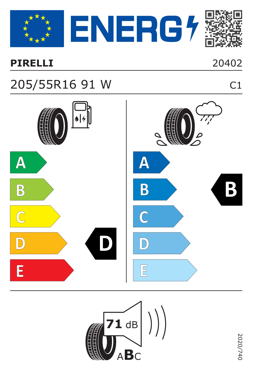 Pirelli Cinturato P7 205/55 R16 91 W - 2