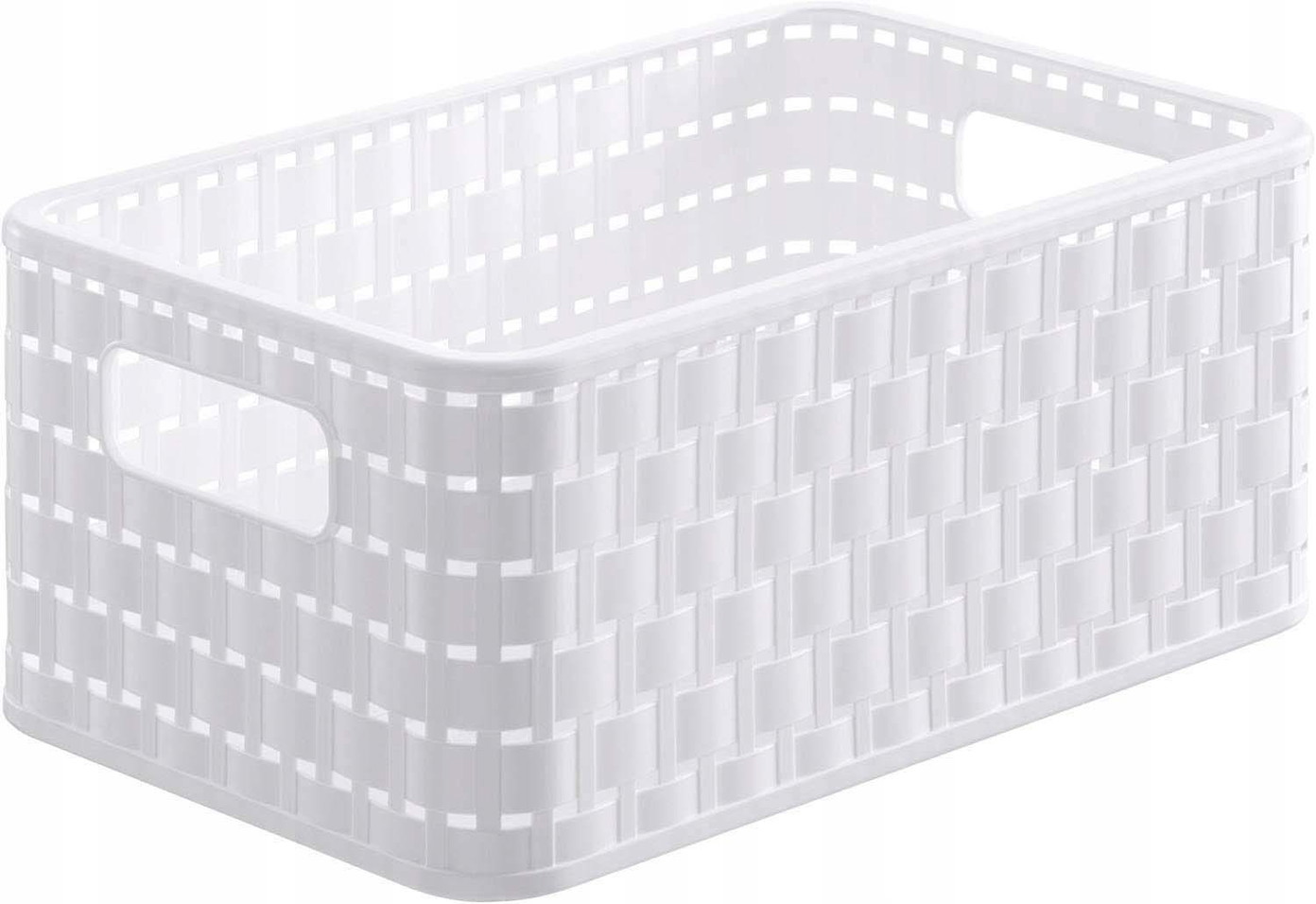 Plastikinis krepšys ROTHO COUNTRY, baltos spalvos, 12,6 x 28 x 18,5 cm, 6 L-0